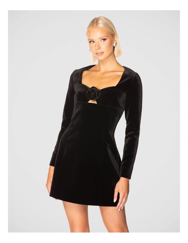 Cassian Mini Dress in Black image 1