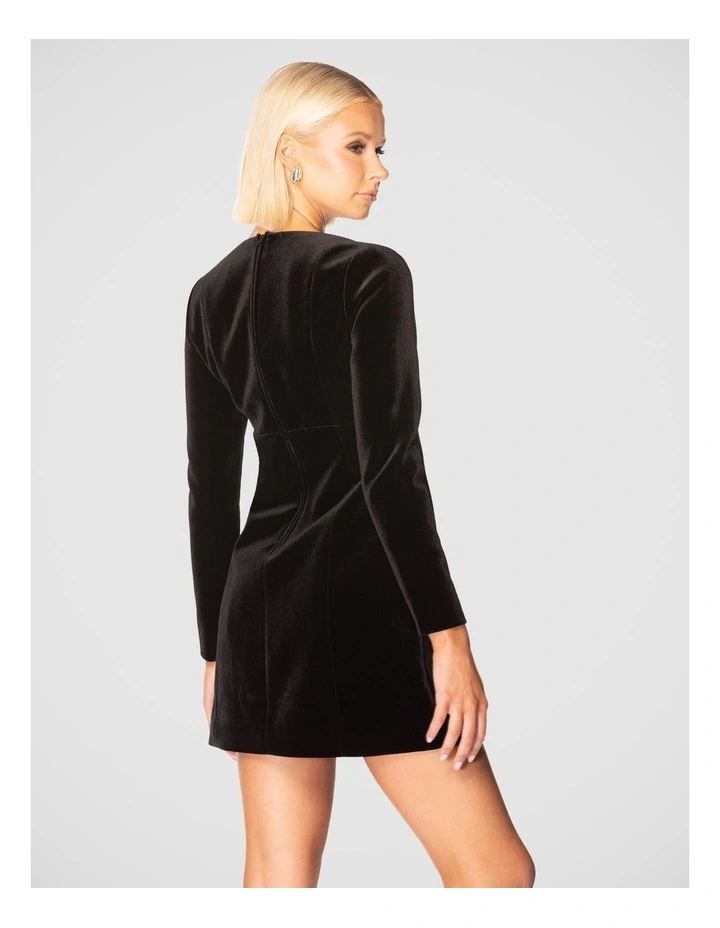 Cassian Mini Dress in Black image 3