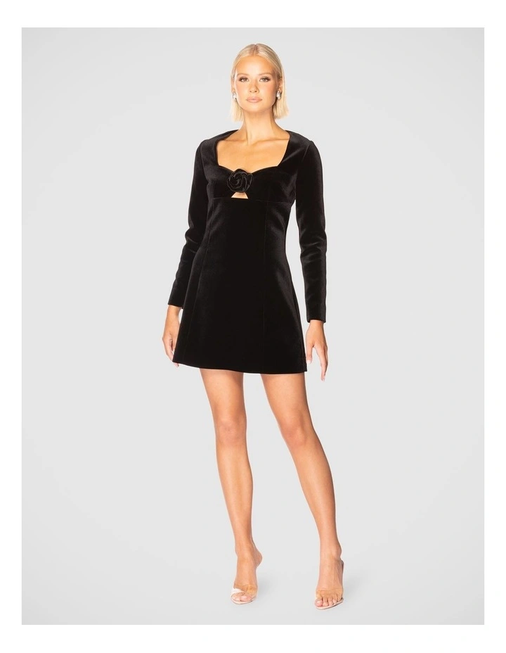 Cassian Mini Dress in Black image 5