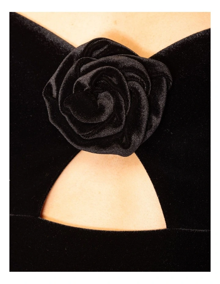 Cassian Mini Dress in Black image 6