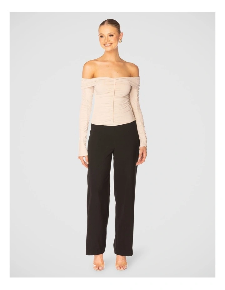 Eira Off Shoulder Top in Grey image 5