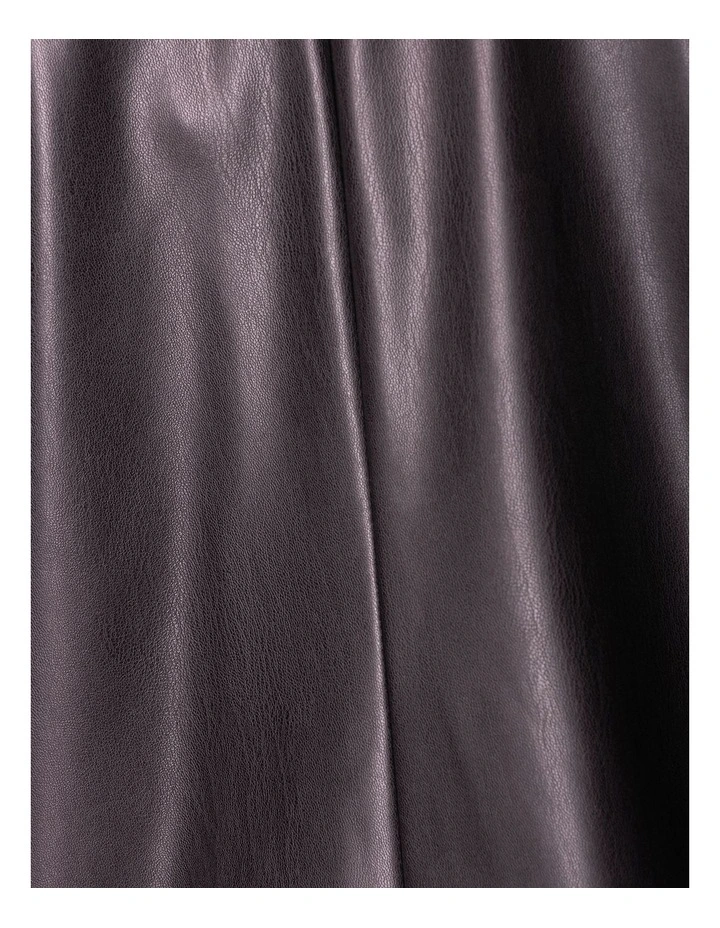 Elata Vegan Leather Jacket in Black image 6