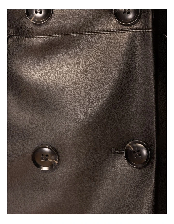 Sammy Vegan Leather Jacket in Black image 7