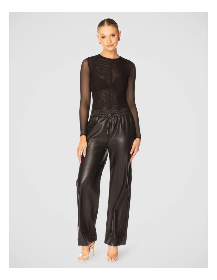 Sarah Mesh Bodysuit in Black image 6