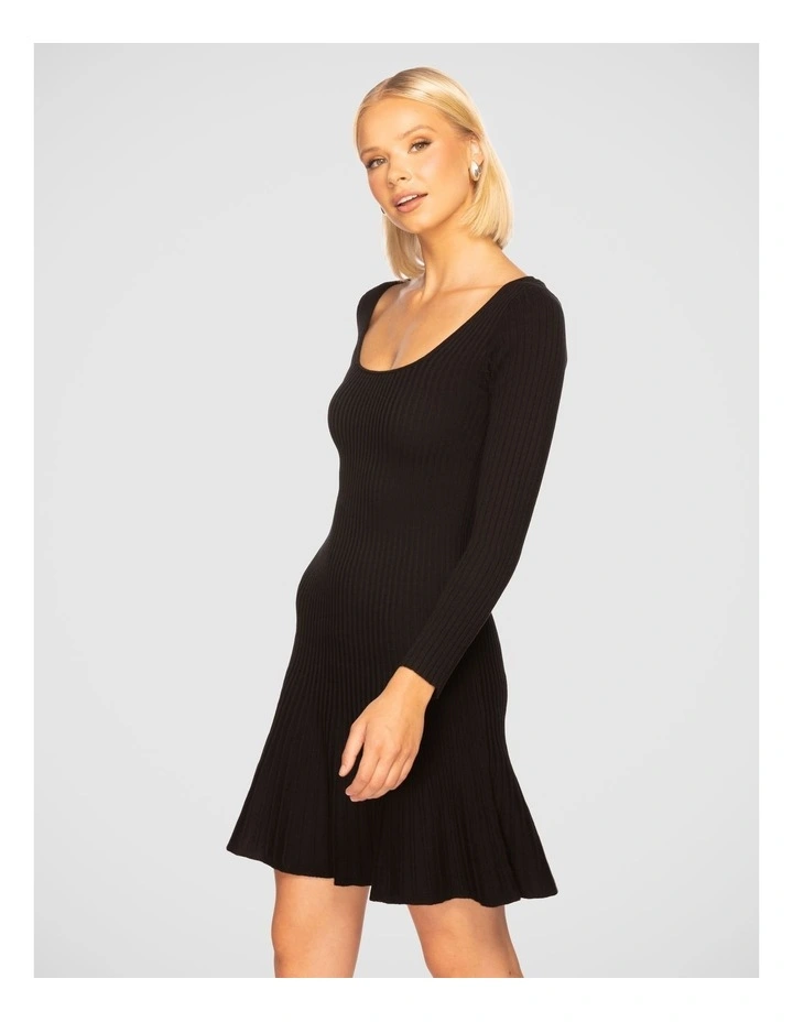 Lillian Square-neck Knit Mini Dress main image 0