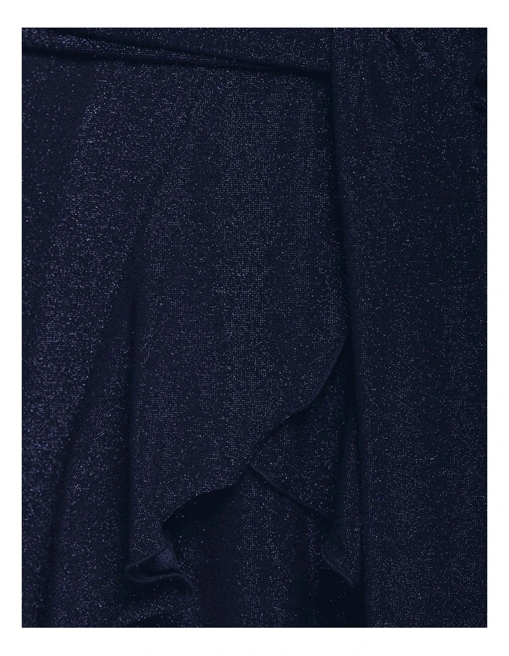Carmen Long Sleeve Mini Dress in Blue image 6