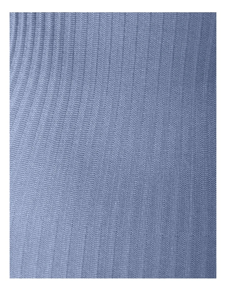 Diem Square Neck Knit Dress in Dusty Blue image 6