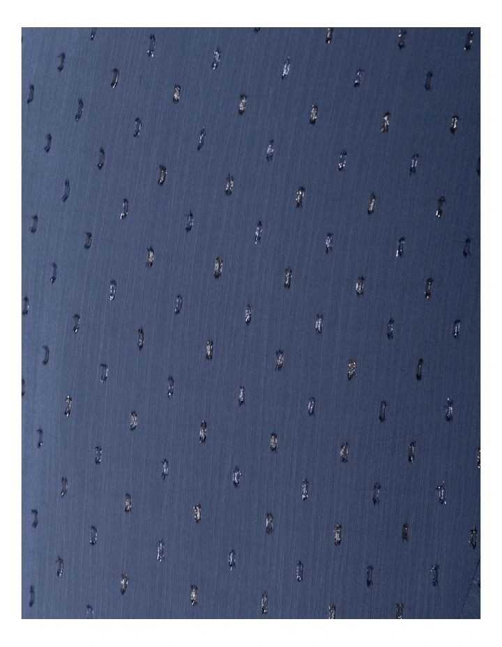 Adaline Wrap Midi Dress in Navy image 6