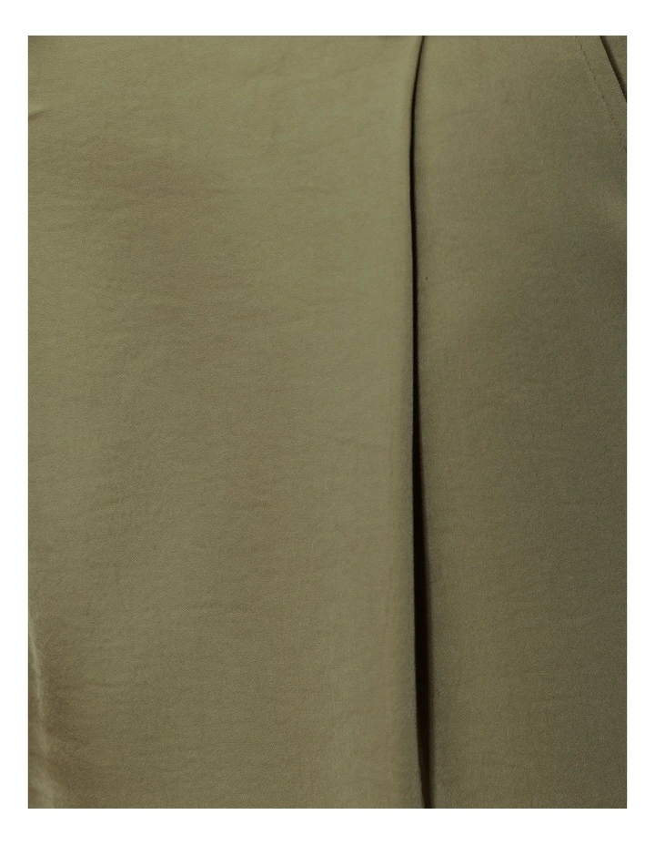 Veronica Satin Pant in Khaki image 6