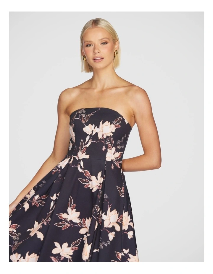 Lana Strapless A-Line Dress in Multi image 4