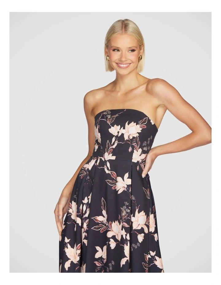Lana Strapless A-Line Dress in Multi image 5