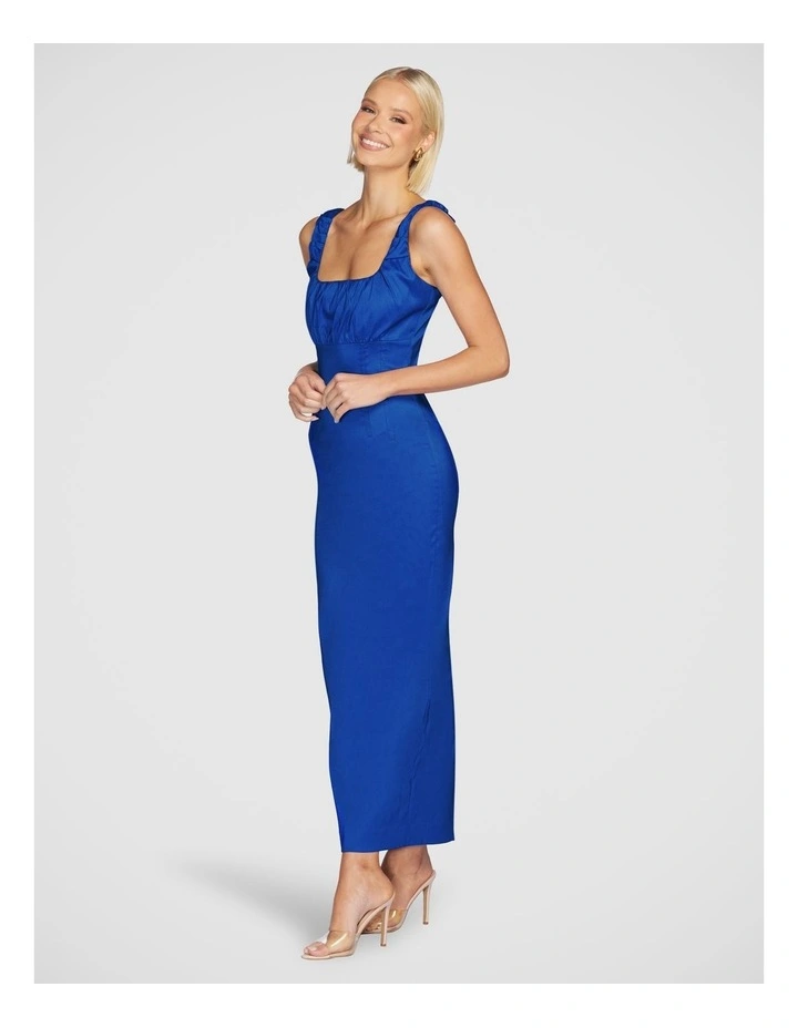 Natalya Square Neck Dress in Blue image 3