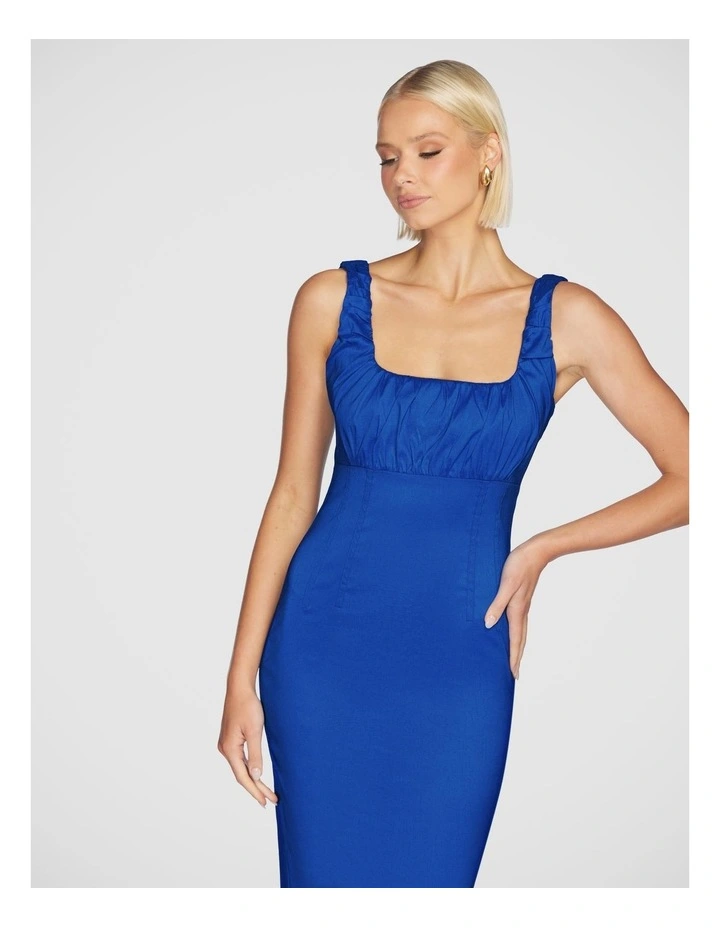 Natalya Square Neck Dress in Blue image 4
