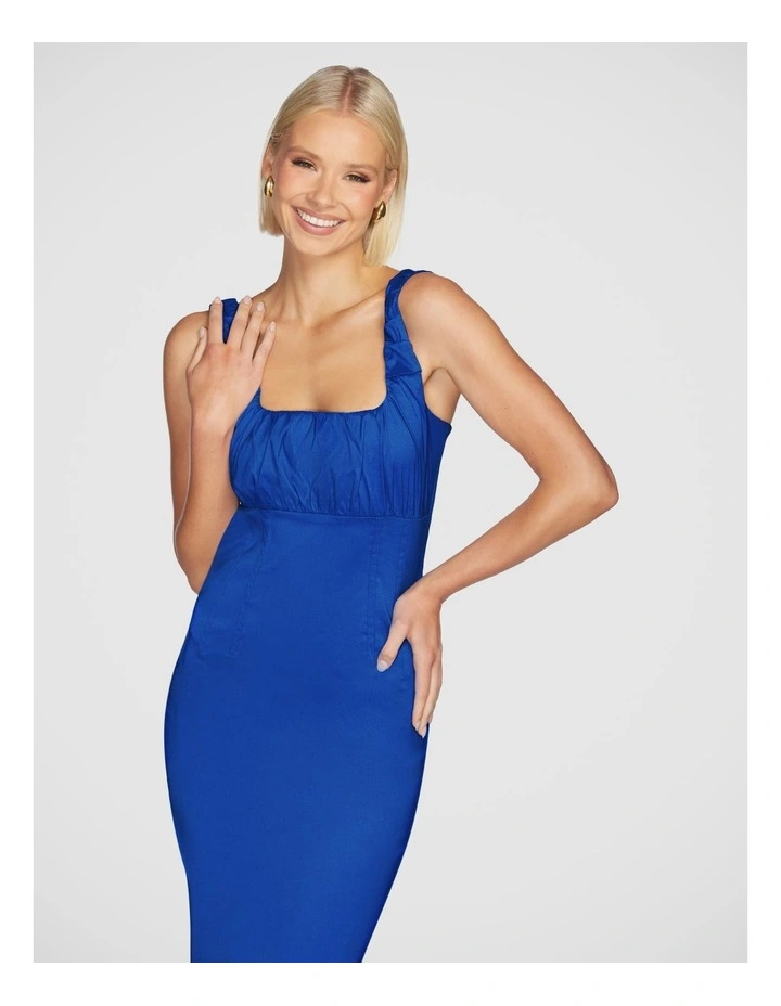 Natalya Square Neck Dress in Blue image 5