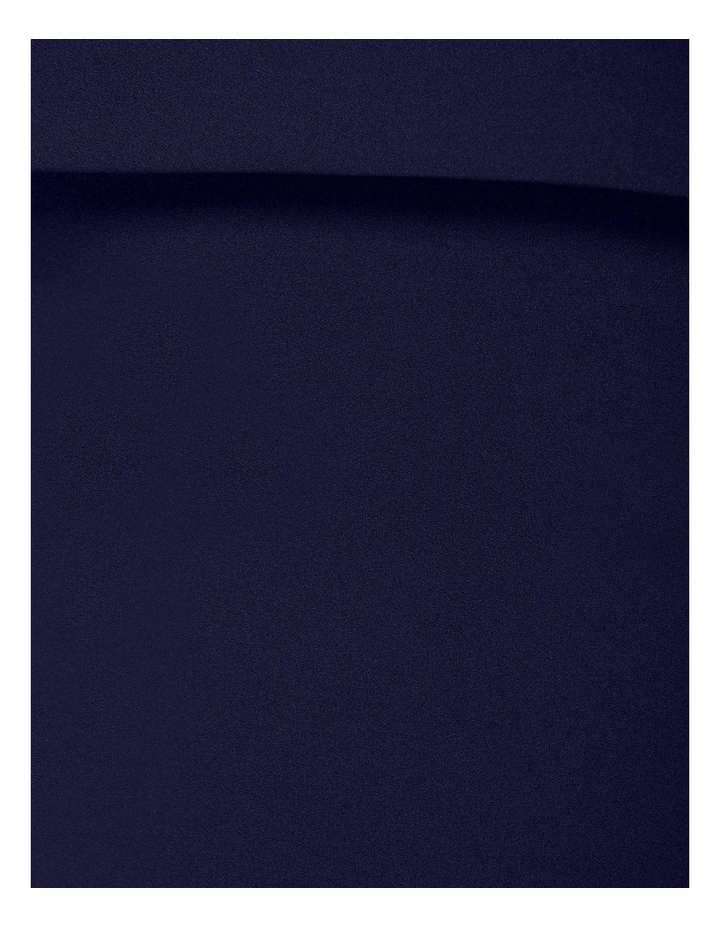 Viktor Off Shoulder Midi Dress in Navy image 7