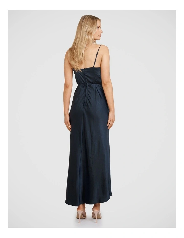Mary Cowl Neck Dress in Steel image 2