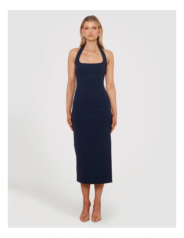 Nikolai Halter Midi Dress in Blue image 1