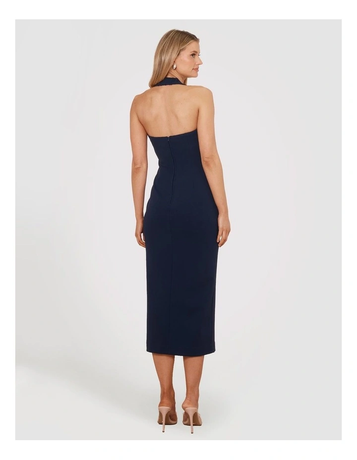 Nikolai Halter Midi Dress in Blue image 2
