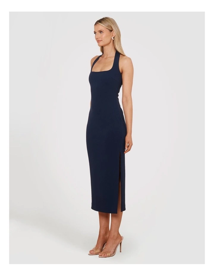 Nikolai Halter Midi Dress in Blue image 3
