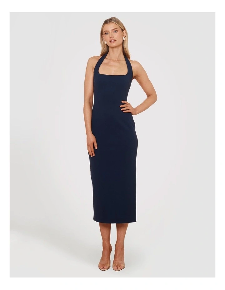 Nikolai Halter Midi Dress in Blue image 4