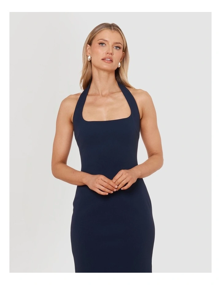 Nikolai Halter Midi Dress in Blue image 5