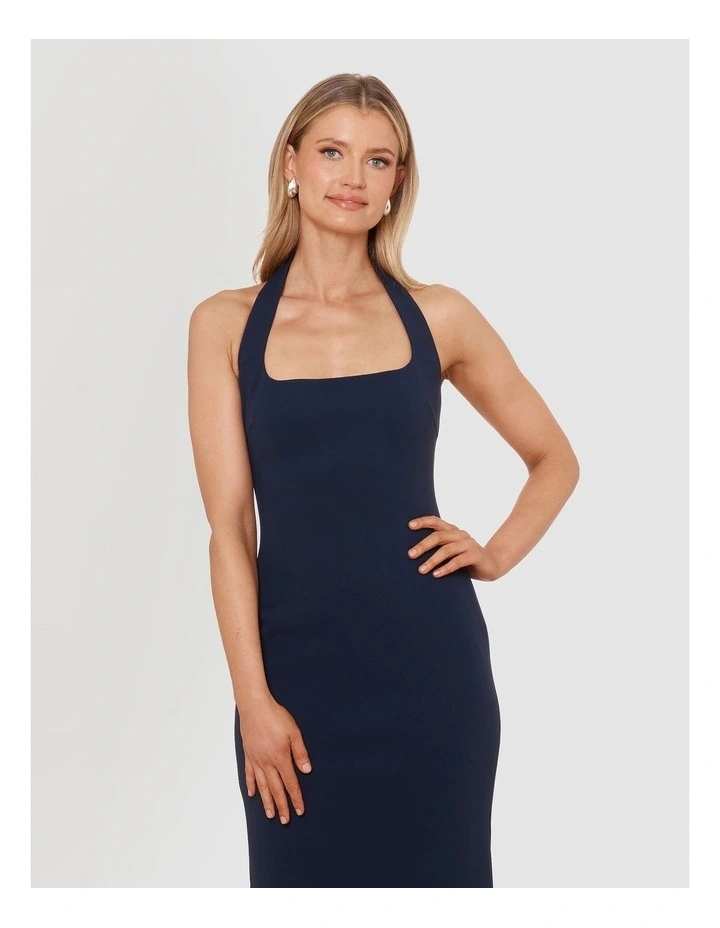 Nikolai Halter Midi Dress in Blue image 6