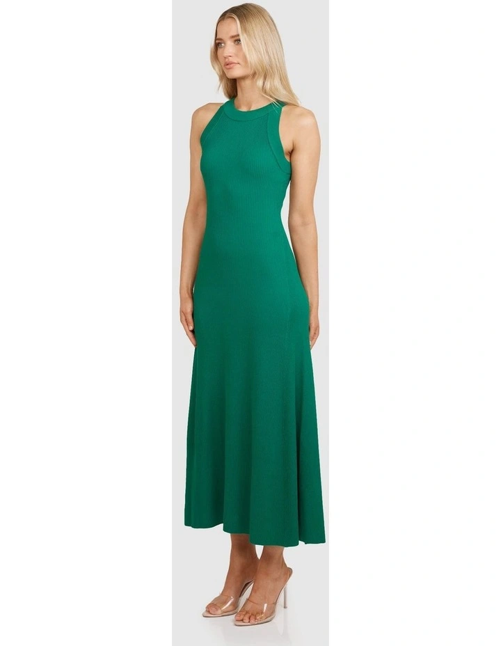 Gilda Knit Maxi Dress in Green image 3
