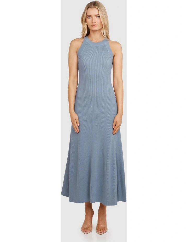 Gilda Knit Maxi Dress in Grey image 1