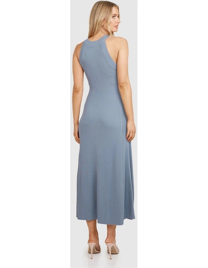 Gilda Knit Maxi Dress in Grey image 2
