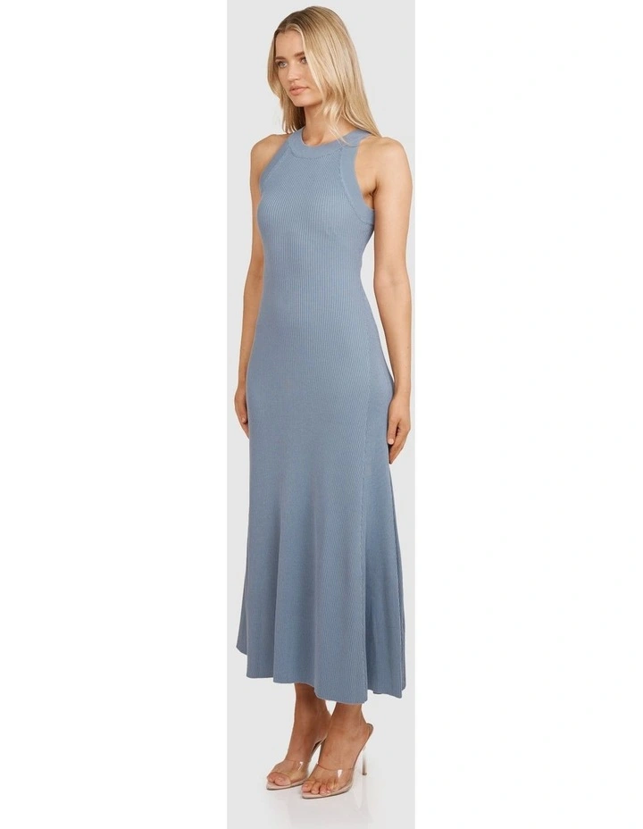 Gilda Knit Maxi Dress in Grey image 3