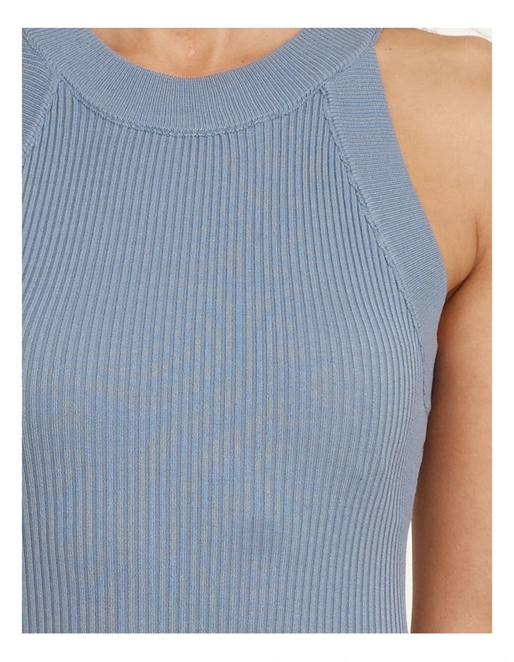 Gilda Knit Maxi Dress in Grey image 6