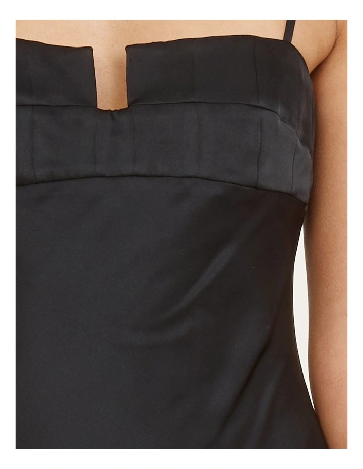 Samantha Bias Cut Maxi Dress in Black image 6