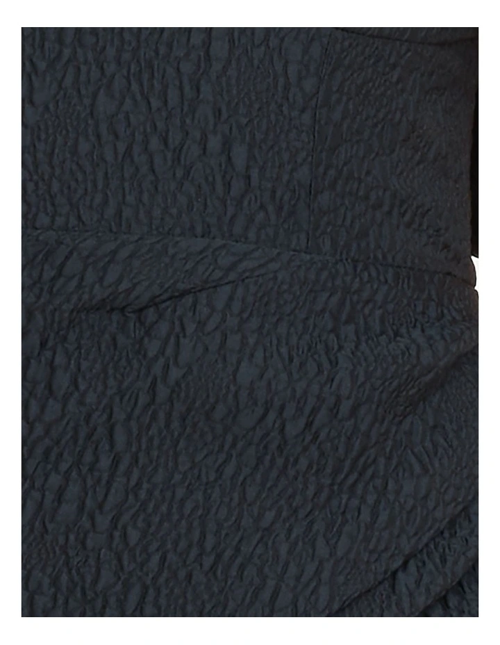 Harper Off Shoulder Mini Dress in Dark Navy image 7