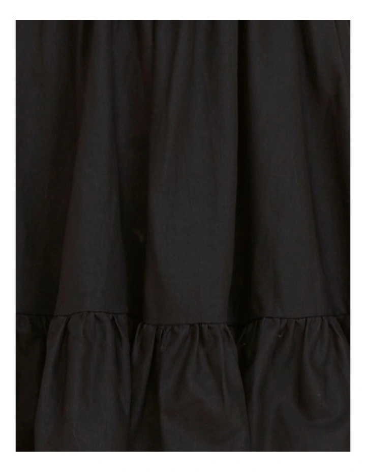 Elery Puff Sleeve Mini Dress in Black image 6