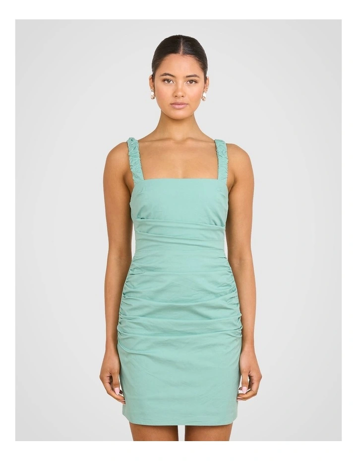 Gia Sleeveless Mini Dress in Mint image 1
