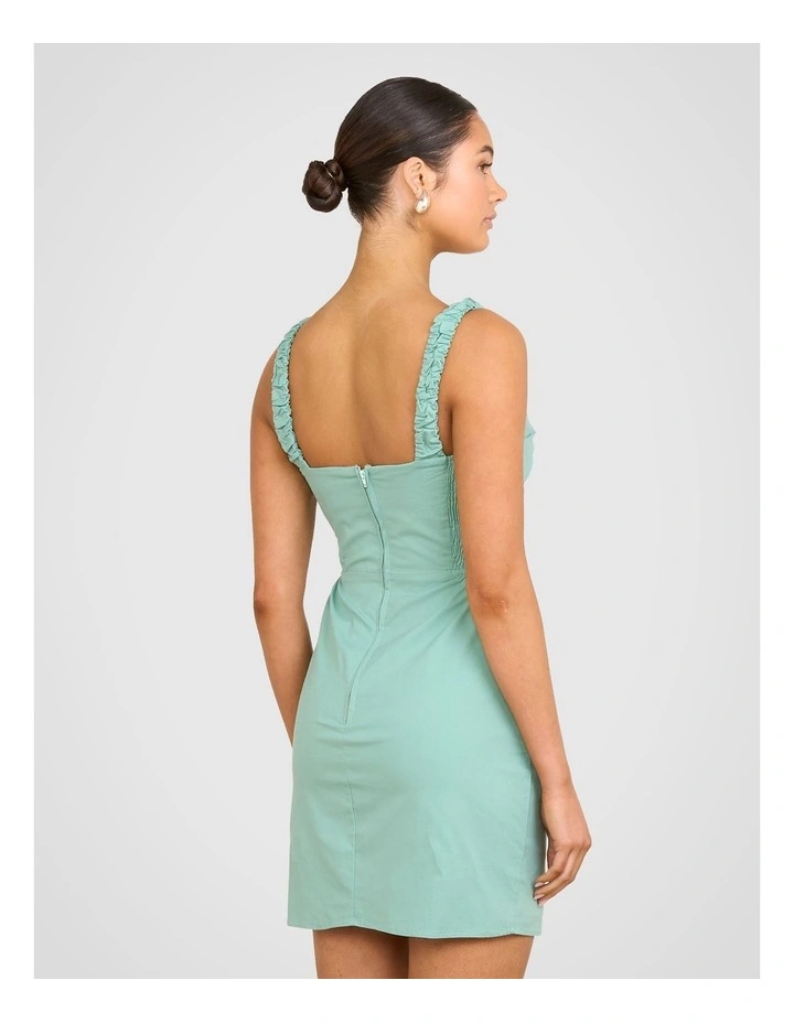 Gia Sleeveless Mini Dress in Mint image 2