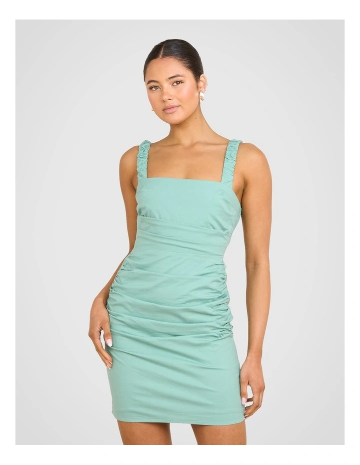 Gia Sleeveless Mini Dress in Mint image 4