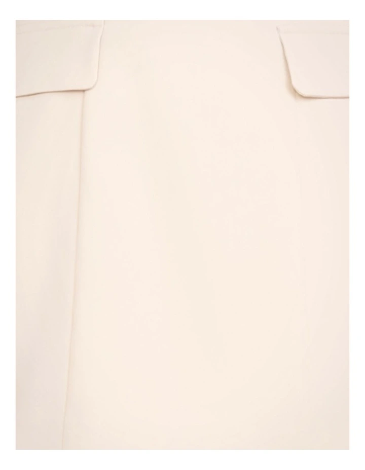 Enola Square Neck Mini Dress in Stone image 6