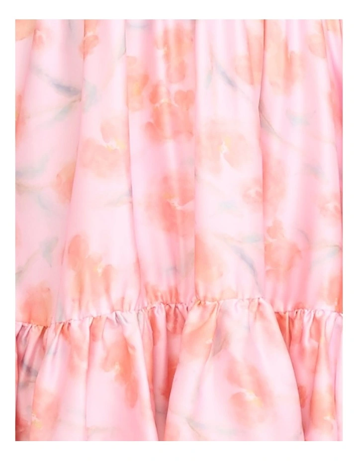 Ulla Puff Sleeve Midi Dress in Multi image 6