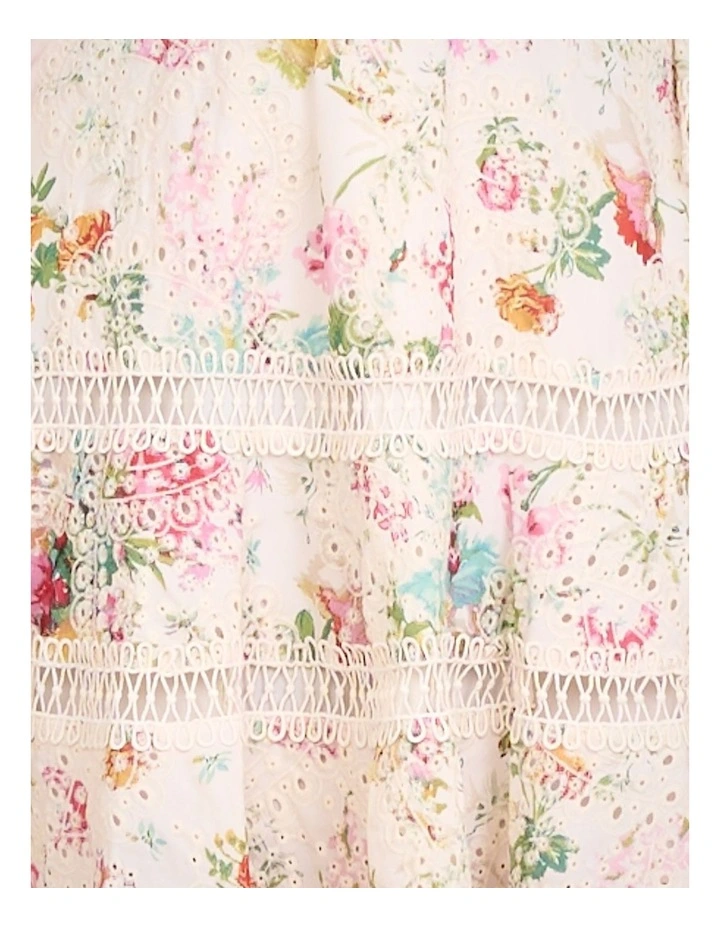 Ranya Wrap Front Mini Dress in Multi image 6