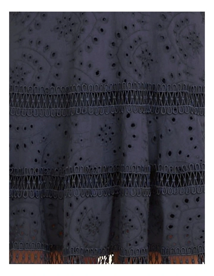 Winnie Wrap Front Mini Dress in Navy image 6