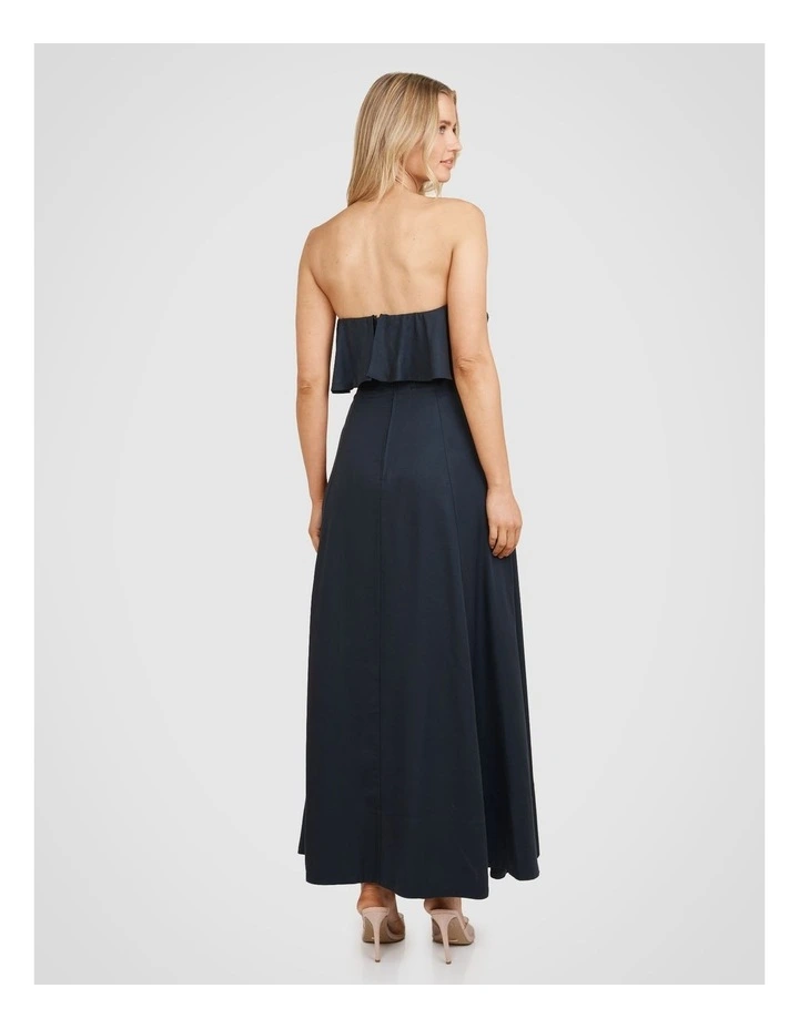 Rodion Strapless Dress in Navy image 2
