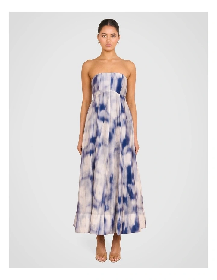 Lauri Strapless Maxi Dress in Assorted image 1