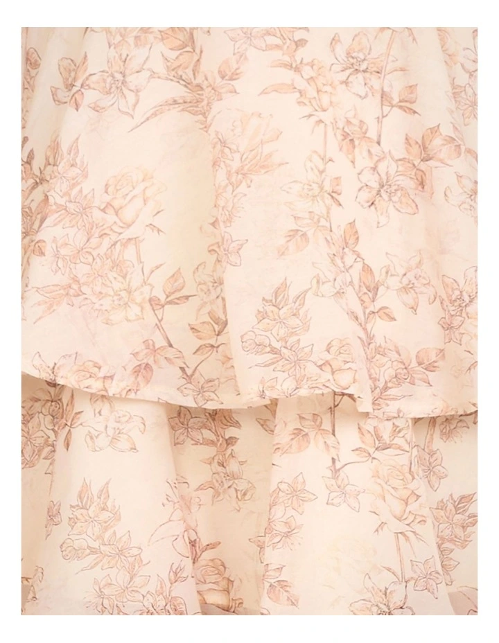 Kady Strapless Mini Dress in Cream image 6