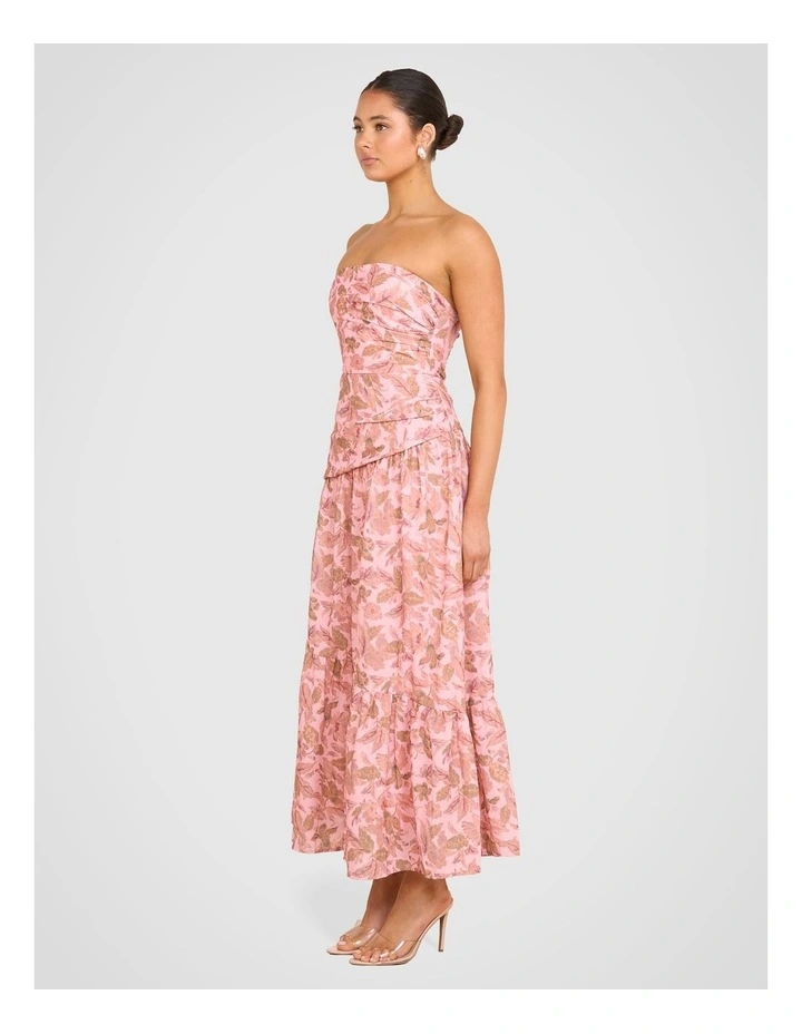 Desiree Strapless Maxi Dress in Multi image 3