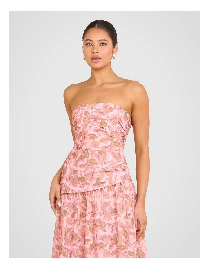 Desiree Strapless Maxi Dress in Multi image 5
