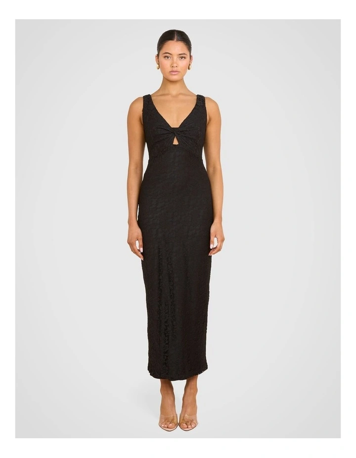 Camila Lace Maxi Dress in Black image 1