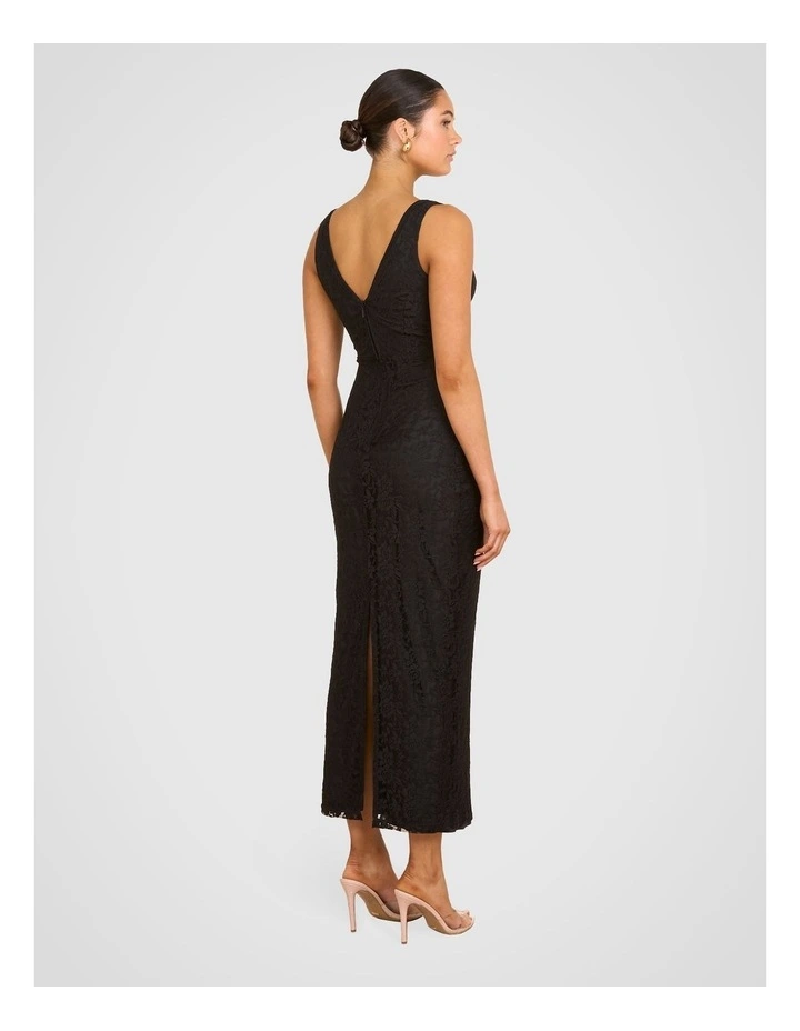 Camila Lace Maxi Dress in Black image 2