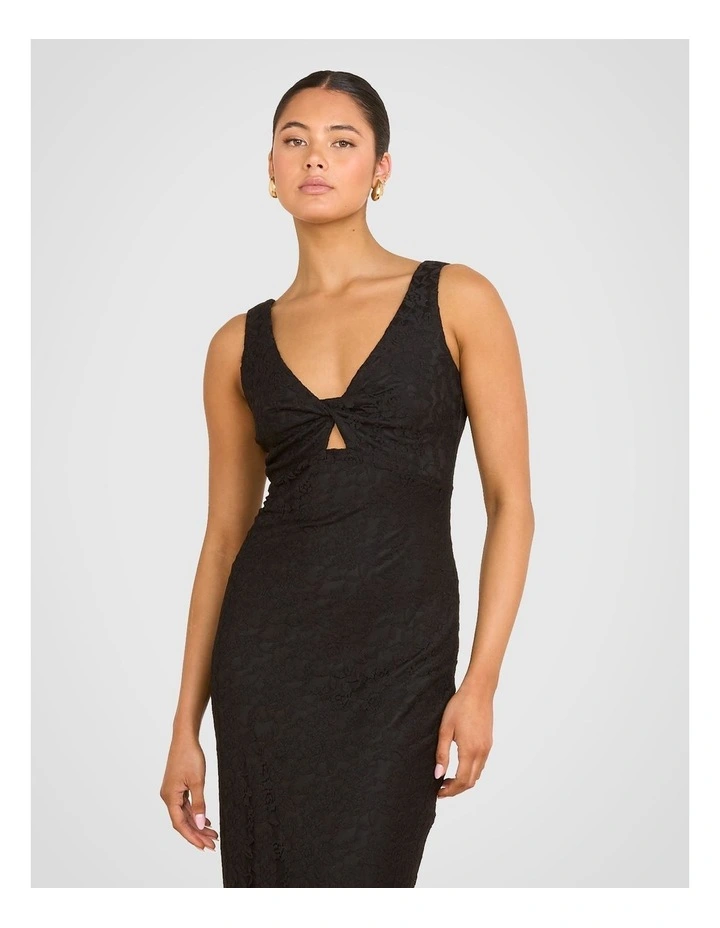 Camila Lace Maxi Dress in Black image 5