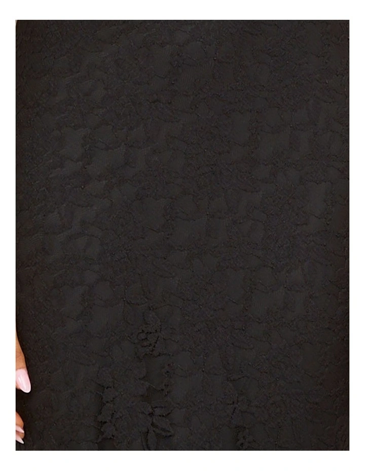 Camila Lace Maxi Dress in Black image 6